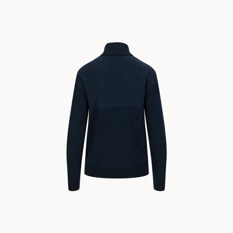 Tufte W Robin Stitch Half-Zip Sweater Sky Captain / Mood Indigo